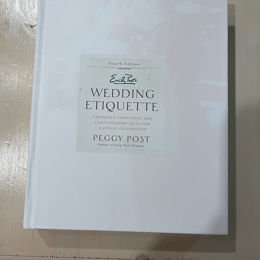 Book  Emily Post’s WEDDING ETIQUETTE